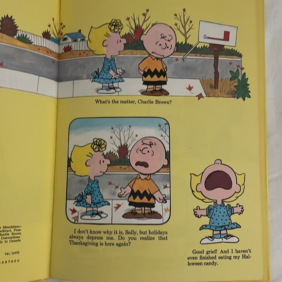 “A Charlie Brown Thanksgiving” Vintage Book - Picture 5 of 5
